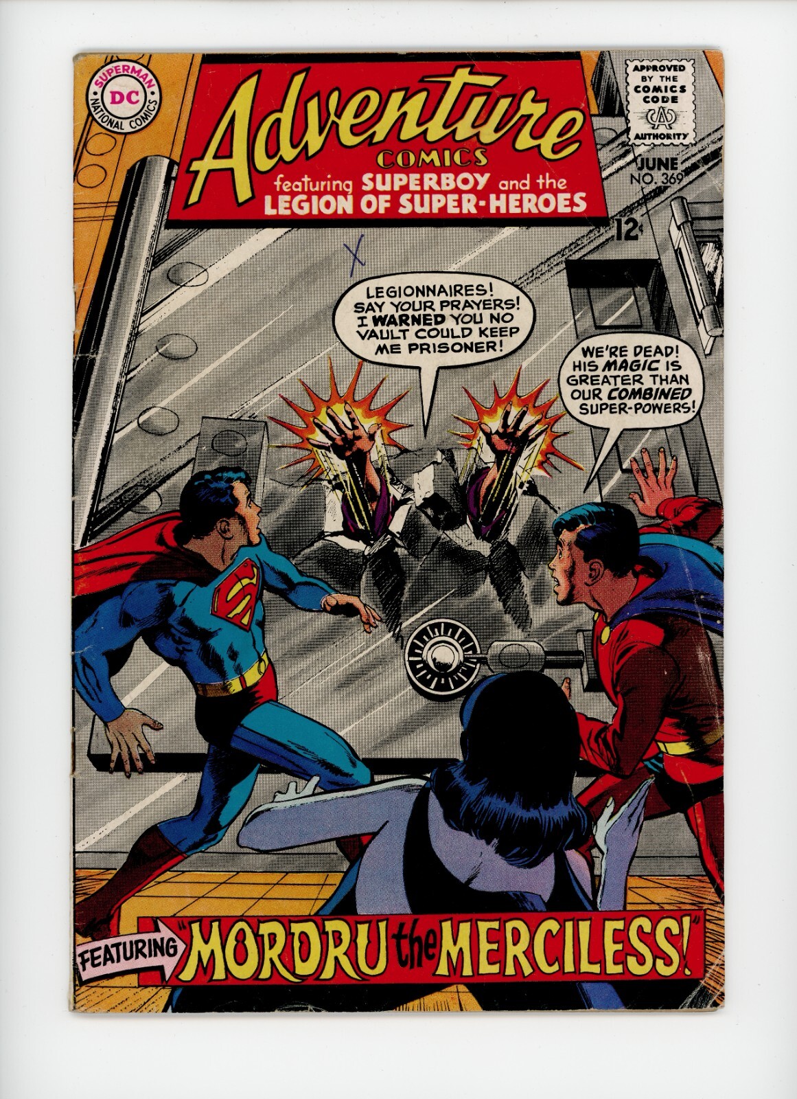 1968 DC Adventure Comics #369 - Classic Superhero Action