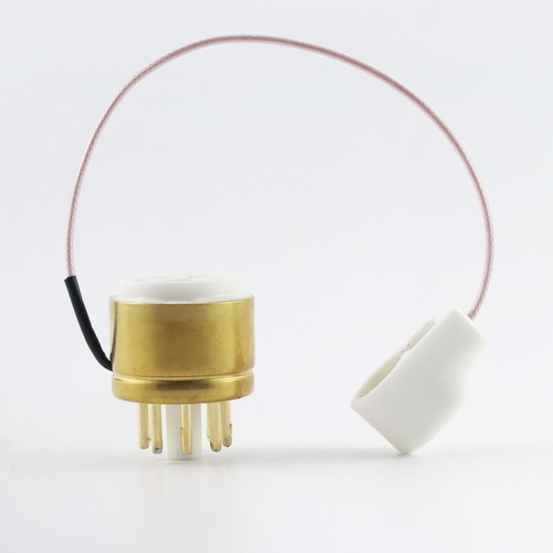 Un tubo de vacío chapado en oro 6BG6 a 6L6 EL34 6P3P convertidor enchufe - Imagen 4 de 12