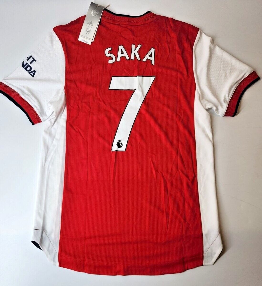 Arsenal 21/22 Home Jersey Saka adidas M-2XL #7 Red Authentic Arsenal 21/22 Home Jersey Saka adidas M-2XL #7 Red Authentic