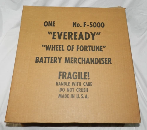 NIB - Eveready Store Display No. F-5000 - Wheel of Fortune Battery Merchandiser