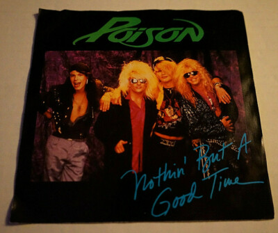 MY L POISON LPレコード Poison Nothin' But A Good Time Promotional 7