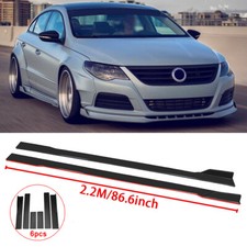 For VW Passat CC B6 B7 Side Skirts Rocker Panel Extension Splitter Spoiler Lip