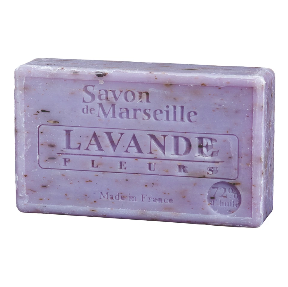 Seife Lavendel Blüten aus Frankreich / Savon de Marseille / 100g / Le Chatelard
