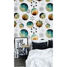 Intergalactic Geometry Non-Woven wallpaper Simple wall mural Scandinavian Home