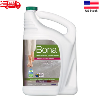 Bona Multi-Surface Floor Cleaner Stone Tile Laminate Vinyl Refill 128 Fl Oz