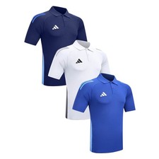 ADIDAS Mens Golf Polo 3 Stripe Performance Soft Technical Regular Fit Shirt