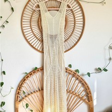 Anthropologie Maeve Crochet Maxi Extra Long Tall Boho Coverup