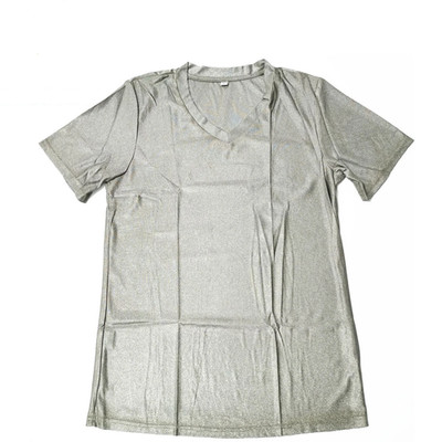 EMF Shielding Silver Fiber T-Shirt: Block 5G, WiFi, RF Radiation. Unisex Comfort