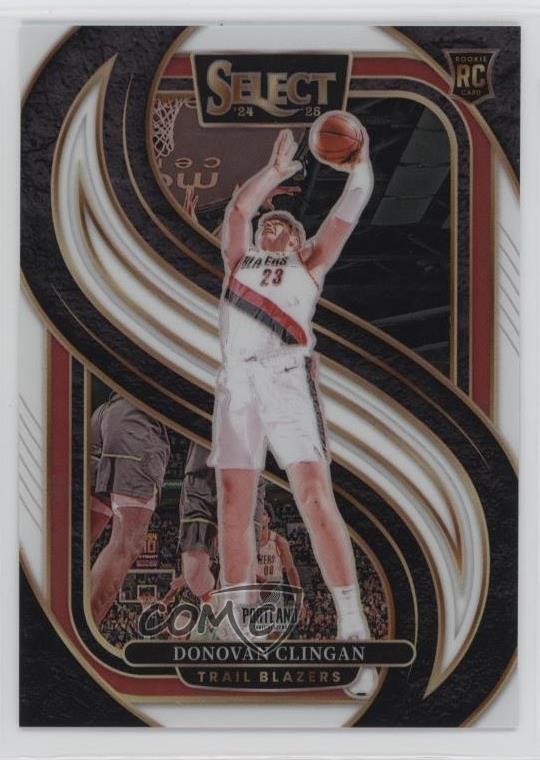 2024-25 Panini Select Premier Level White Prizm 140/149 Donovan Clingan #199 r5f