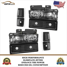 Headlights For Chevy C/K C/10 1500 1994-1998 Replacement Driver + Passenger Side