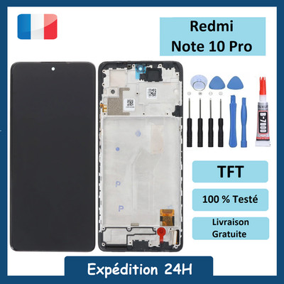 Écran LCD Complet + Outils + Colle Pour Redmi Note 10 Pro - Remplacement Facile