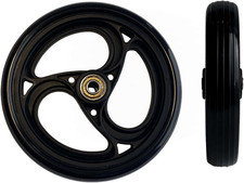 2Pcs 6 Inch Charcoal Wheels for Walker - Universal Rubber Walker Wheels Repla...