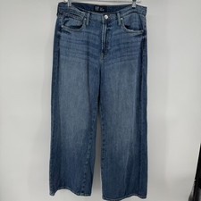 Gap High Rise Wide Leg Jeans Womens 12/31R Blue Medium Wash Denim Cotton Casual