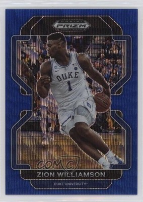 2022-23 Panini Prizm Draft Picks Blue Wave 180/249 Zion Williamson #49 1pe9