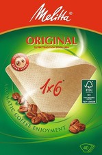 Melitta Aroma Filtertüten "1x6" naturbraun 40 Tüten