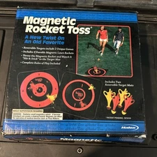 NOS Halex Rocket Toss Outdoor Magnetic Rocket Toss Game Recreation Vintage