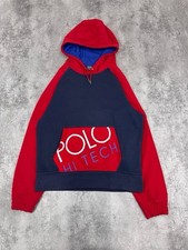 Polo Ralph Lauren uomo felpa con cappuccio rosso navy taglia media