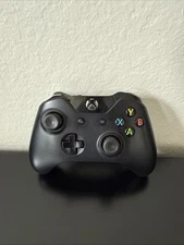 Xbox One Black Wireless Controller OEM Model 1697 FOR PARTS Works But Broken LB