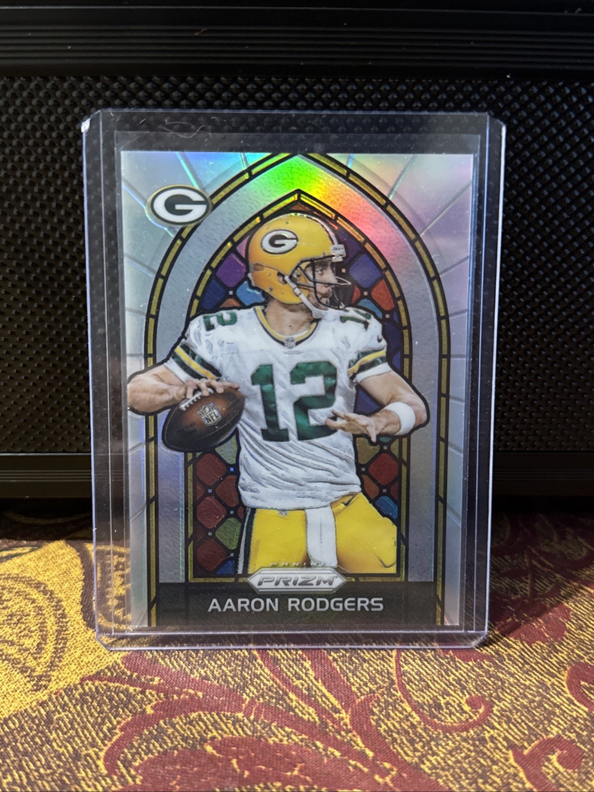 2017 Prizm Stained Glass #2 Aaron Rodgers Case Hit