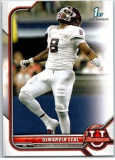 #68 DeMarvin Leal, Texas A&M Aggies - 1st Bowman 2021-22 Bowman University Paper