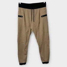 BYLT Basics Premium Jogger Pants Men's Large L Tan Active Casual Workout Gym
