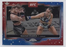 2025 Topps Chrome UFC Red & Blue Refractor Maycee Barber #187 0y59