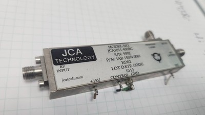 RF Power AMPLIFIER  7GHz to 11.5GHz 33db  po 27dBm 15V 0.8A JCA1011-450BC
