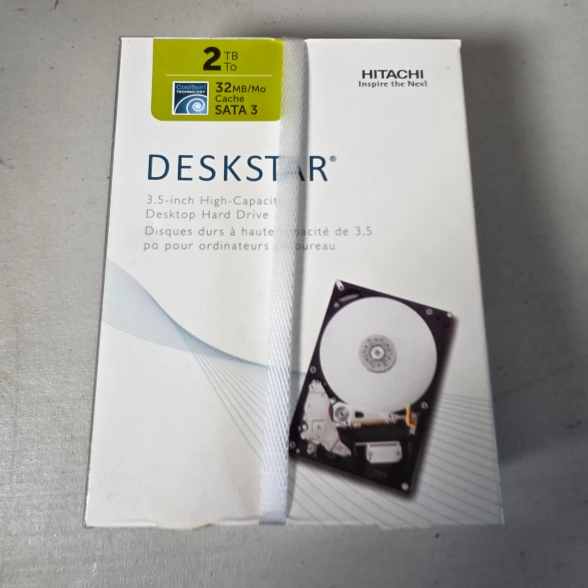 Hitachi 32 MB Cache Internal Hard Disk Drives 2TB Storage Capacity