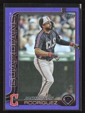 2025 Topps Update #US142 Johnathan Rodriguez Purple Foil /250
