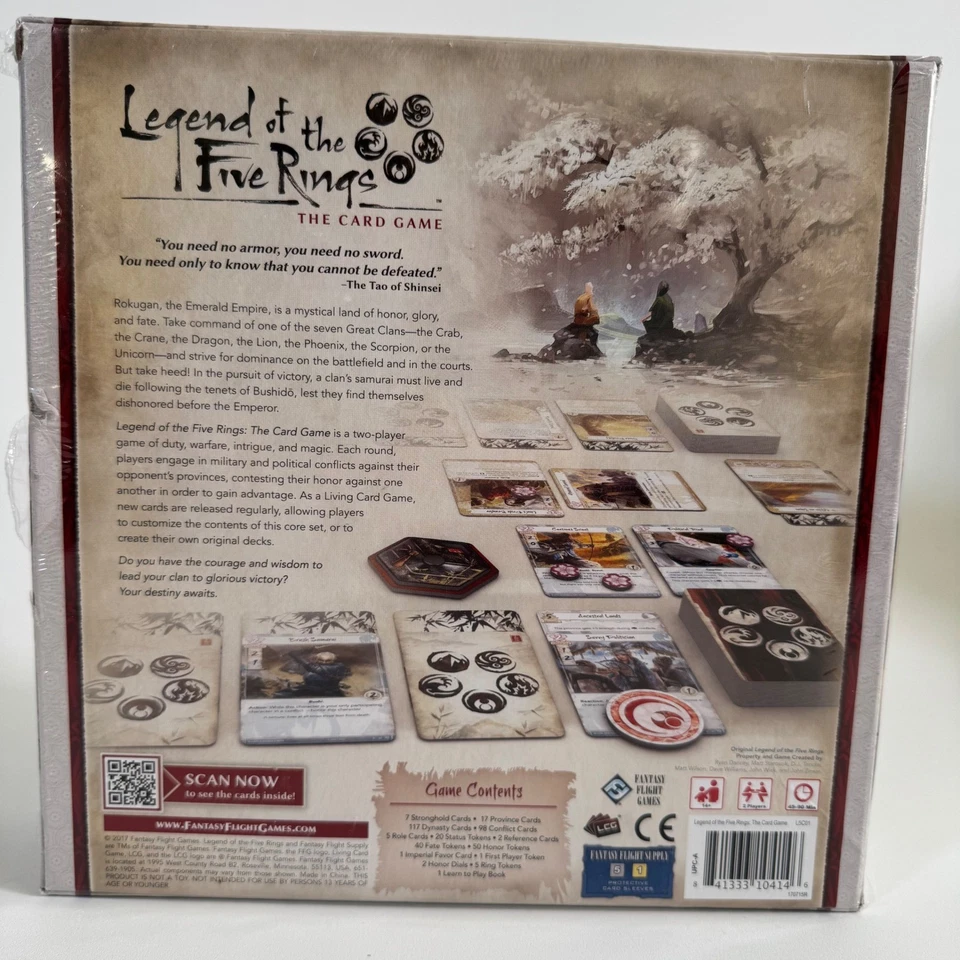 Legend of the Five Rings The Card Game Fantasy Flight LCG New Sealed 2 Players - Image 2 of 4