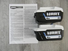 (2) NEW- Genuine HART 20V 20Volt 4Ah Lithium Ion Batteries BPH013