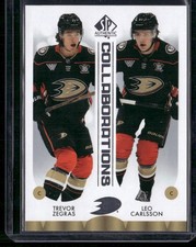 Trevor Zegras / Leo Carlsson 2023-24 SP Authentic #C-19 Collaborations