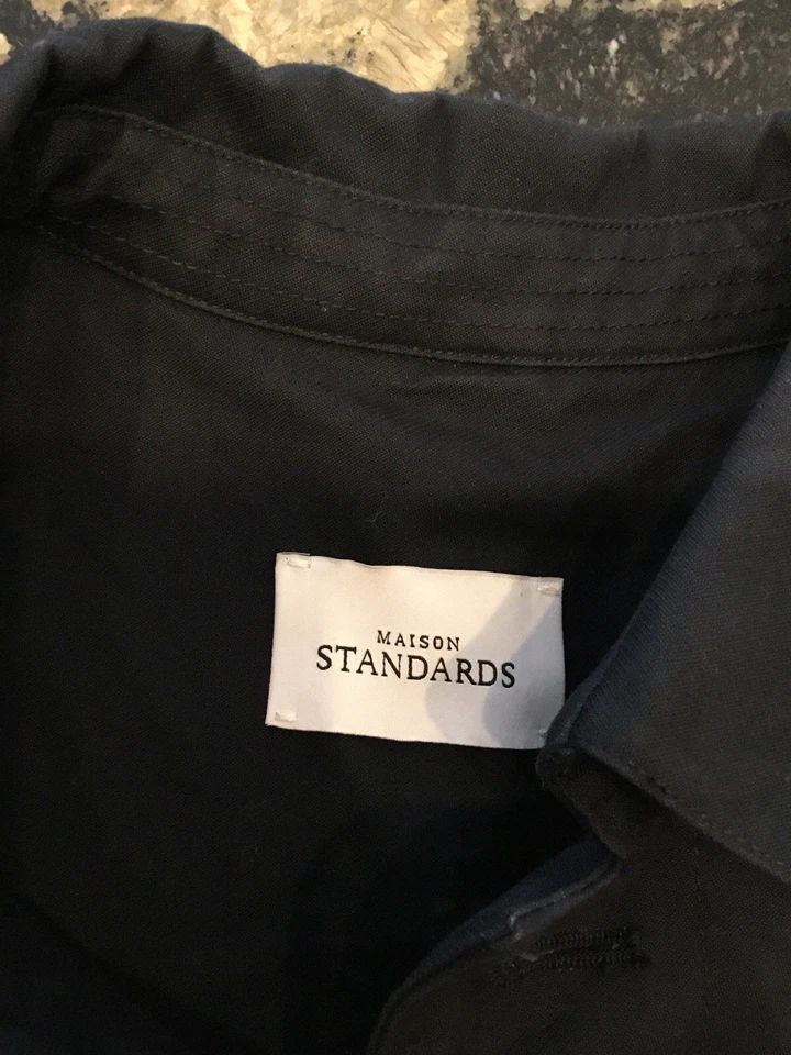 Très Beau Et Authentique Trench Coton Marine Maison Standards M Tbe - Photo 4/4