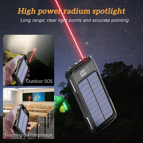 2023 Super 10000mAh 4 Output Portable Charger Solar Power Bank for Cell Phone - Picture 6 of 20