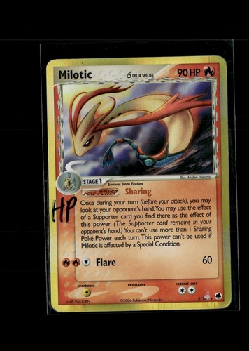 Milotic 5/101 Holo Rare Dragon Frontiers Pokemon Heavily Played