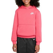 Nike Club Fleece Hoodie Youth Aster Pink Size M