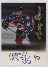 1999-00 Topps Premier Plus Signing Bonus Alex Tanguay #SB5 Auto 3y4