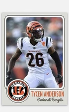 Tycen Anderson  Novelty Football Card! Cincinnati Bengals