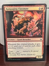 Foil Rampaging Classmate, MTG, Marvel's Spider-Man, Magic the Gathering, 16