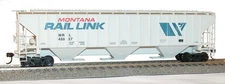 Accurail 6514 HO Montana Rail Link Pullman Standard 3Bay Covered Hopper Kit