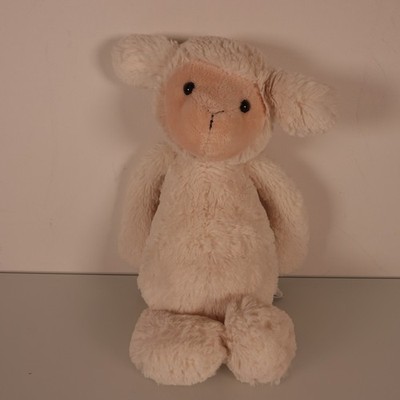 Jellycat London Bashful Lamb Plush Medium Lovey Sheep Soft Toy Cream Retired 12 
