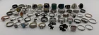 Sterling Silver Rings Lot of 56 Vintage & Modern 266g