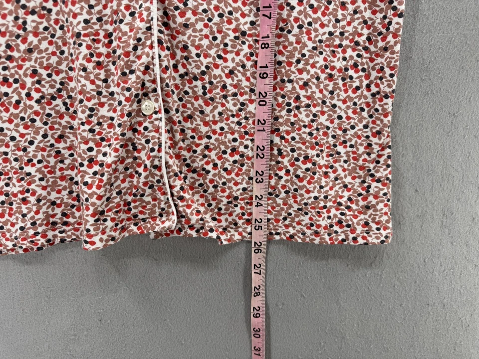 Eberjey Womens Shortie Short PJ Set Womens Size M Brown Red Comfort Sleep Soft - Image 4 of 4