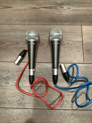 Samson Q4 Dynamic Microphone. Two With Cords