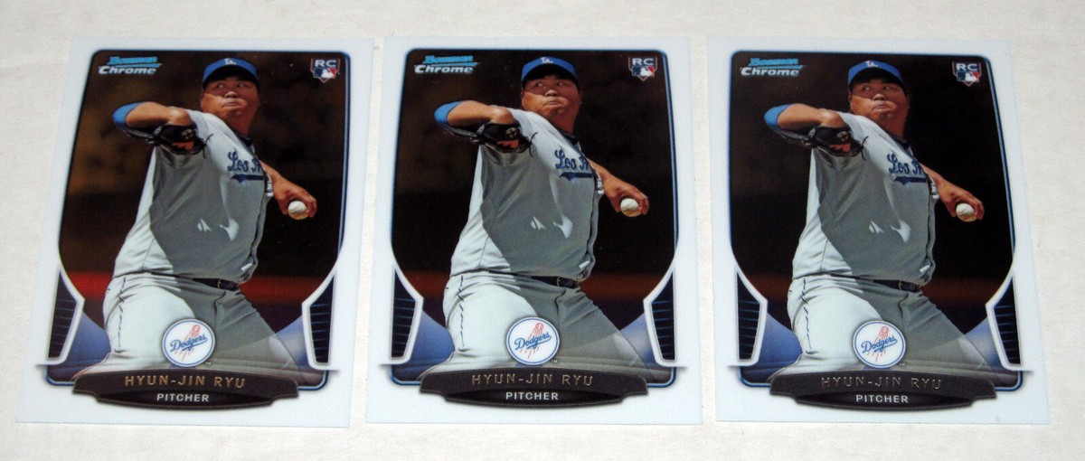 2013 Bowman Chrome 30 Hyun-Jin Ryu Rookie RC Lot (x3) Dodgers | eBay