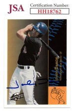 Johnny Damon signed 1994-95 Fleer Excel Minor League Baseball Rookie On Card Aut