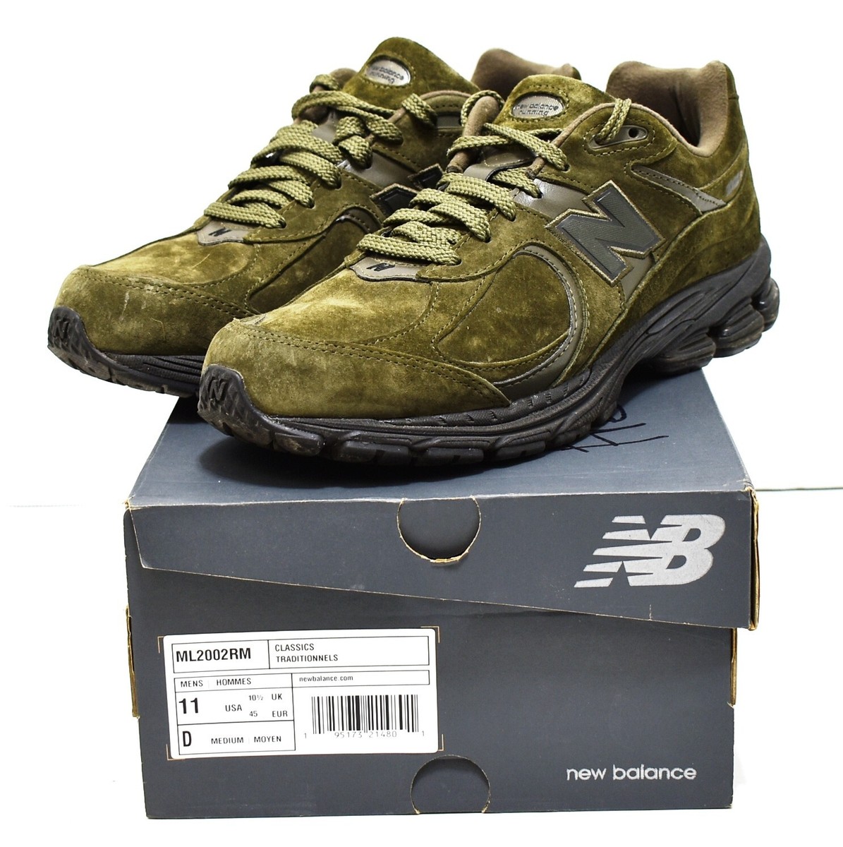 New Balance 2002R Size 11 Olive Green Black Soles ML2002RM | eBay