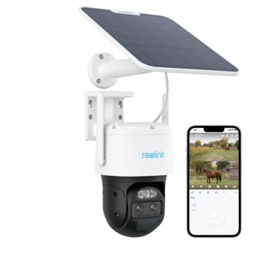 Reolink 2K 4MP 4G LTE PTZ Überwachungskamera Akku TrackMix LTE + 6W Solarpanel