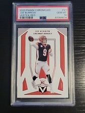 JOE BURROW 2020 Panini Chronicles VERTEX RED ROOKIE RC SSSP /199 - PSA 10 RARE