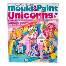 4M Unicorns Mold Paint Kit - DIY Paint Arts Crafts Sculpture Kit for Kids